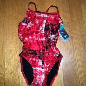 BRAND NEW SPEEDO RED SUIT! MAKE OFFERS :)